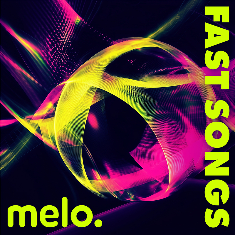 Logo stacji radiowej melo. FAST SONGS